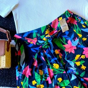 🎉HP🎉 NWT J. Crew Factory Pleated Tie Waist Pull-on Shorts